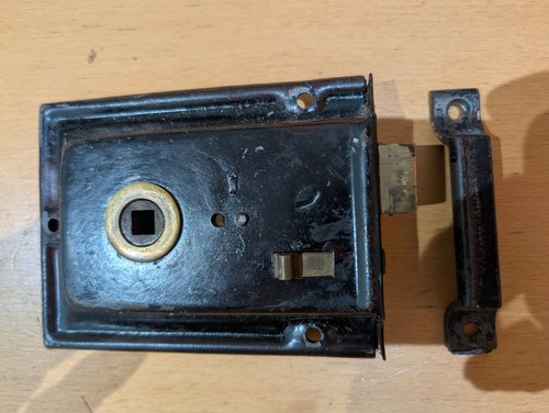 Vintage black rim - lock, door
