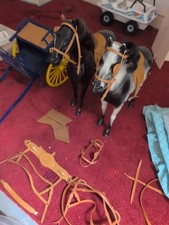 Sindy Pedigree Horses Damaged Carriage and Accessories Job Lot