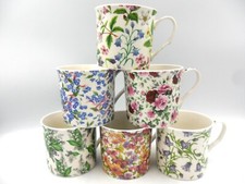 Set of 6 assorted Floral Mugs