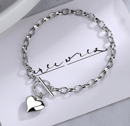 Heart sterling silver plt - heart,