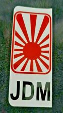 2 x JDM  white Japan Number Plate Stickers Car rising sun Mazda Honda Jap decal