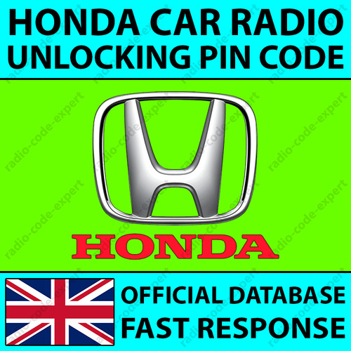 Honda radio unlocking pin - radio,