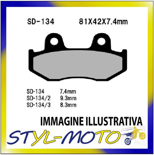 Front semi sintered - semi-sintered, pads