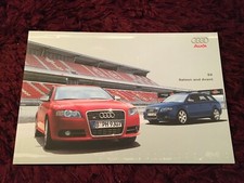 Audi S4 Saloon & Avant Brochure 2005, April 2005 UK issue - B7 shape