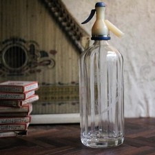 1920's Blue Glass Soda Siphon
