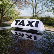 Taxi sign for glass roof - roof,