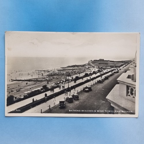 Eastbourne postcard 1946 real - postcard,