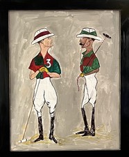 Polo Players Caricature