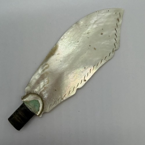 Antique mother pearl letter - of,