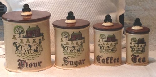 Four canisters flour - ❤4,