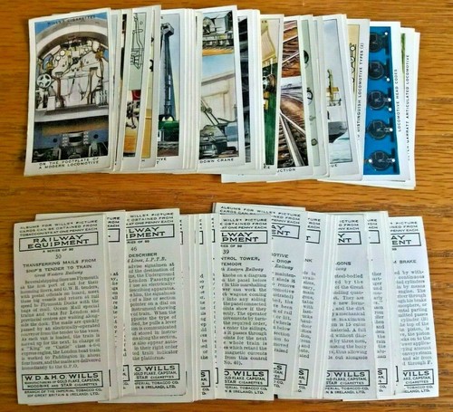 Wills cigarette cards railway - wills, cards: