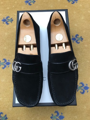 Gucci loafers leather shoes - loafers,