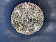Modern Crystal Flush Ceiling Light Chandelier Luxury LED Lighting Fixture Large