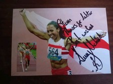 Dame Kelly Holmes Signed 8 X 6