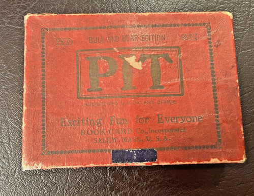 Vintage pit card - pit,