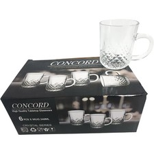 6 Pcs Coffee CONCORD Mugs
