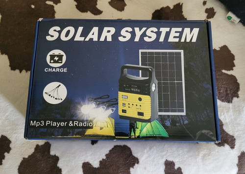 Solar system 10w portable - system,