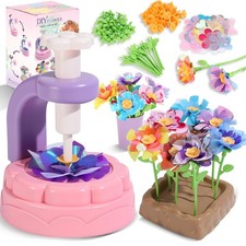 Fabric Flower Bouquets Toys, DIY Arts Crafts Kits Toys for Kids Flower Making