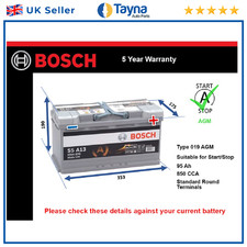 Agm car battery - agm, bosch