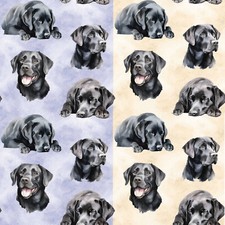 Black labrador dogs - fabric, 2