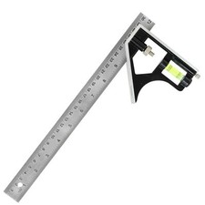  Carpenters Combination Try Square Level & Scriber 12" (300mm)