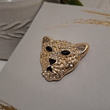 Avon Rhinestone Leopard Brooch