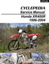 1996-2004 Honda XR400R Cyclepedia Printed Motorcycle Service Manual
