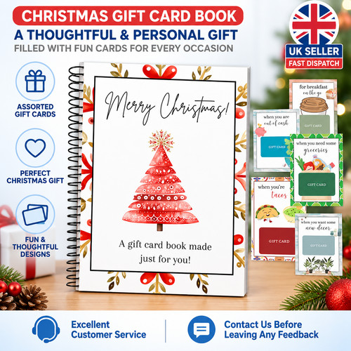 Christmas card gift book - card,