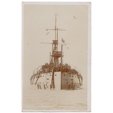 HMS DREADNOUGHT (1906) Stern View RP Postcard Unused