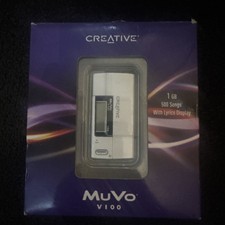 Creative MuVo V100 MP3 Player  1gb 500 songs retro 2006 boxed USB