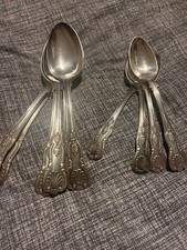11x vintage Viners electroplated Table Dessert Spoons Kings Royal Cutlery