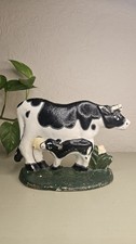 Vintage Cast Iron Door Stop Cow Heavy Cast Iron Door Stopper 