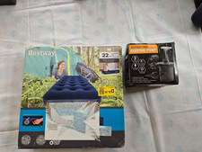 Bestway 6700 Comfort Quest Flocked Air Bed -  +  Electric Pump Inflator