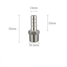 1/8" - 2" Male Thread x Hose