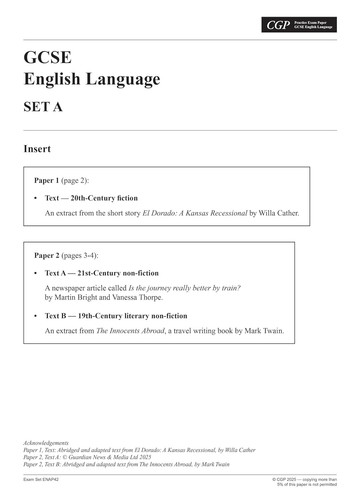 New gcse english language aqa - new,