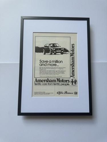 Framed 1983 alfa romeo alfasud - framed,