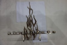 VINTAGE 9  BRANCH MENORAH JEWISH silver plate לך נאה לשבח Hanukah candelabra