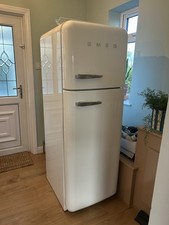SMEG FAB30RWH5UK Right Hand Hinge D 60cm Standing Fridge Freezer - White
