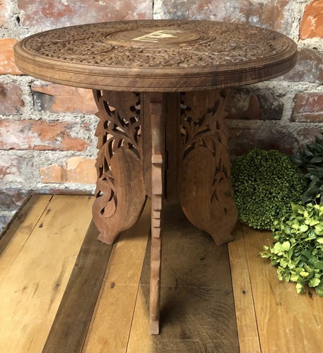 Folding carved sheesham wood - folding,