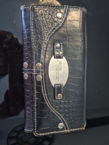 Jane norman black animal fuax - black,