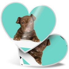 2 x Heart Stickers 15 cm -