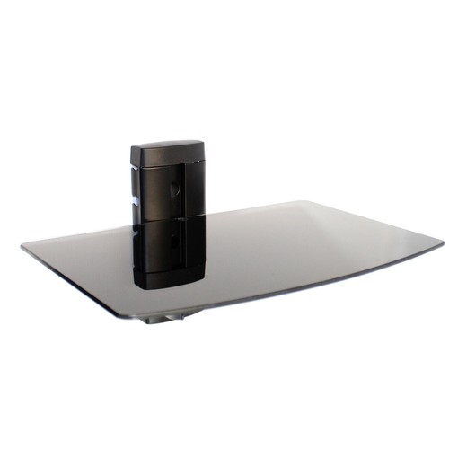 Floating shelf tempered - tempered, black