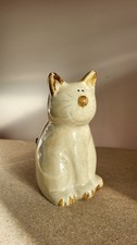 Vintage Glazed Pottery Cat