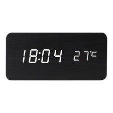Digital alarm clock wooden - digital,