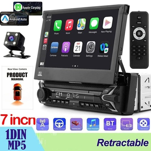 Single 1din flip out car - 7",