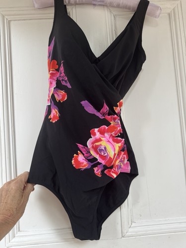 Black and purple floral - black,