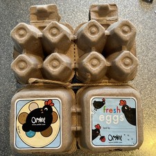 Five Omlet Egg Boxes Brand New each hold 4 eggs