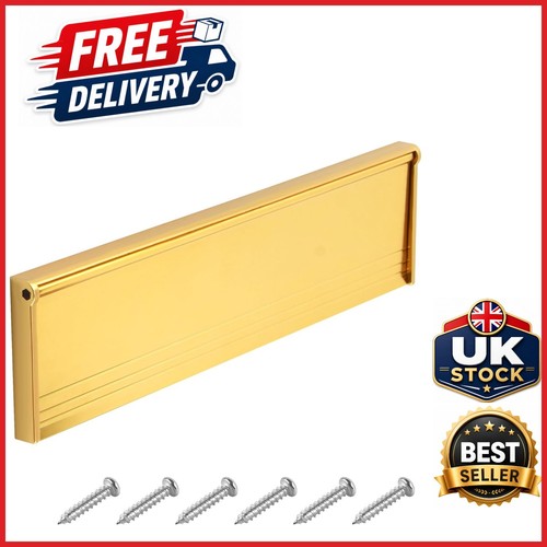 Gold brass letter - gold, flap