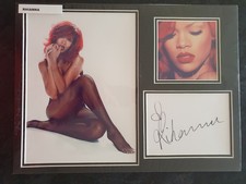 RIHANNA - Signed 16x12 Mounted