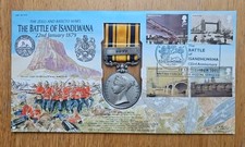 BENHAM REPLICA SOUTH AFRICAN MEDAL 1877-1879  Stamp Cover BATTLE OF ISANDLWANA